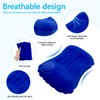 Mudoulu Inflatable Pillow for Travel, Ergonomic Self-Inflating Cushion with Press
