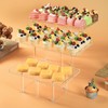 3 Pack Dessert Table Display Set, Clear Acrylic Dessert Stands