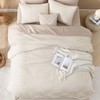 Andency Beige California King Comforter Set, 3 Pieces Cream Boho