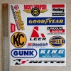 Autobahn Signs Motorsport Decal Set - Nascar - 4x4 -