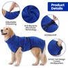 HAPPY HACHI Microfibre Dog Bathrobe with Adjustable Straps Dog Bathrobe