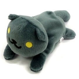 Banpresto NEW Banpresto Neko Atsume Kitty Collector Smokey Grey Cat Plush Doll Bean Bag 5”