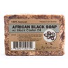 By Natures 100% Natural African Black Soap With Black Castor
