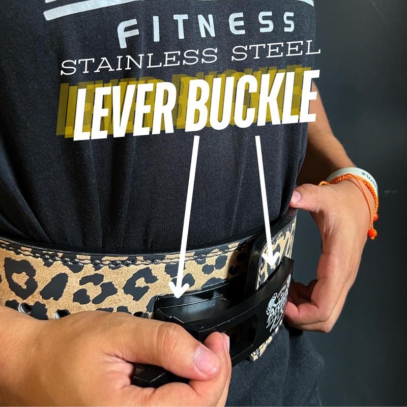 Arsa Fitness 10MM Cheetah Print Lever Belt (Limited Edition of