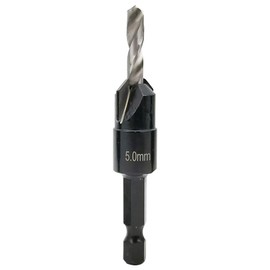 NORTOOLS Countersink Bit TCT Wood Drills Woodworking Chamfer Counter with Pilot Drill and 1/4" Quick Change Shank for Carpenters DIY Lovers Woodworker Hobbyists 5 mm