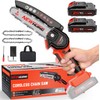 6-Inch Mini Electric Chainsaw Cordless - Handheld Portable Chainsaw with