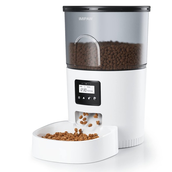 IMIPAW Automatic Cat Feeders, 3L Timed Cat Dry Food Dispenser