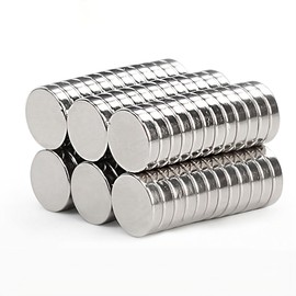 Small Round Disc Magnets 1/4x1/16 - Magnetic Metal Holders Fasteners Tool Organizers Universal Disk Magnet N48 (100 Pack)