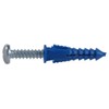 The Hillman Group 41821 Ribbed Plastic Anchor 8-10-12 with Zinc