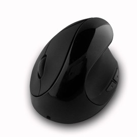 Jenimage Ergonomic Wireless Mouse | Vertical Mouse Wireless in Black | Ergo Mouse Wireless for Relief of RSI Syndrome | 5 Buttons Vertical Mouse