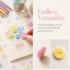 100 Pcs 15mm Mixed Color Round and Stripe Resin Buttons