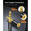 ANDTOBO 1/4''(6.35mm) Male to 1/8'' (3.5mm) Female Stereo Audio Jack