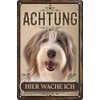 30 x 20 cm Weatherproof Dog Tin Sign, Warning Notice,