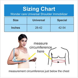 Wonder Care Arm Sling Shoulder Brace Fully Adjustable Rotator Cuff and Elbow Support Includes Shoulder Immobilizer Band for Quick Recovery Shoulder Support for Men and Women...