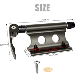 IIRC Bicycle Fork Mount with Quick Release Aluminium Alloy Bicycle Front Fork Transport Bracket for Truck and Trailer