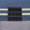 LIAPDG Cast Iron Drain Grate, Channel Outdoor Drain Cover Sewer