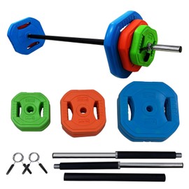 Adjustable Barbell Weight Set, Pesas Para Ejercicios En Casa, Dumbbell Set for Exercise, Lifting, And To Build Muscle