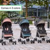 Ingenuity 3D Mini Convenience Stroller, Dusty Rose Pink, Lightweight (11