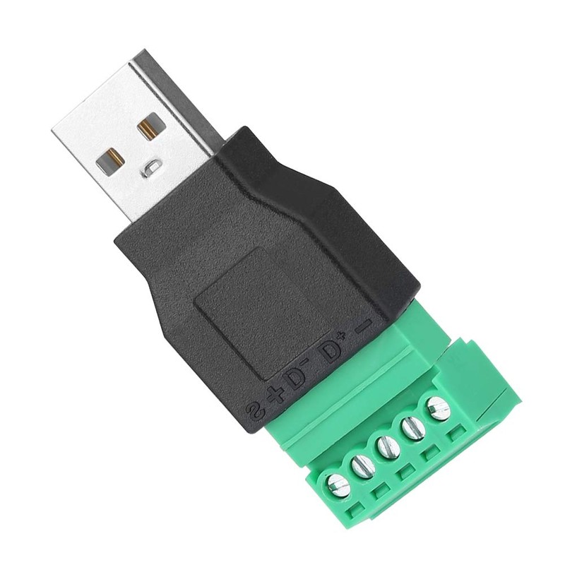 Conector de Terminal de 2 PCS, Conector Macho USB a
