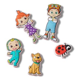 Crocs Unisex's Jibbitz Cocomelon 5-Pack, Characters Shoe Charms, 5 Pack