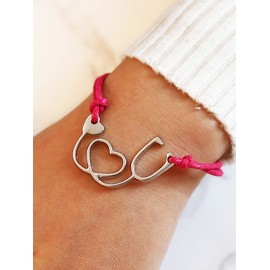 Matching Bracelet Couples Friends Promise Bracelets for Couple Braided Heart Link Bracelet Braided Rope Bangle Wrist Bracelet Lover Jewelry Gifts for Birthday Aniversary