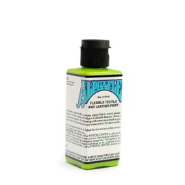 Alpha 6 AlphaFlex - Slime Green - Diverse Leather and Textile Paint for Sneaker Makeover, 5 oz
