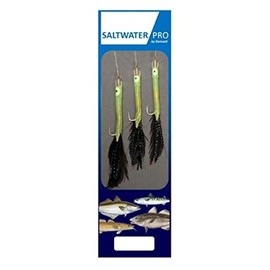 DENNETT Saltwater Pro Luminous Eel With Black Feather Rigs