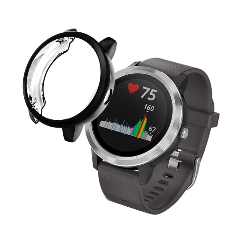 KONTONTY TPU Watch Case for 3 Shatterproof Protective Screen Sides