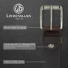 LINDENMANN Men's Leather Belt 40 mm Wide Belt Full Cowhide