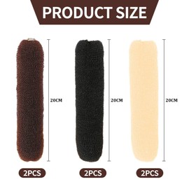 6 Pieces Of Hair Bun Cushions, Donut Bun Decorations, Bun Decorations, Hair Accessories, Fixed Hair Stand