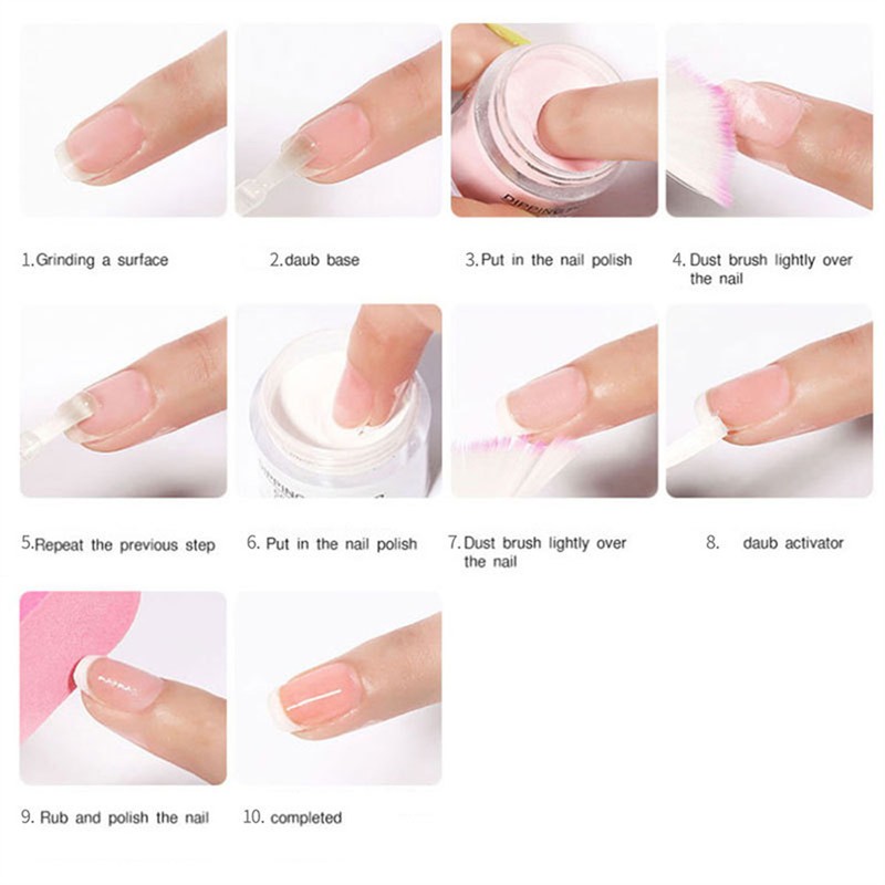 Nail Art Infiltration Powder Set Dipping Powder Nail Glitter Nail