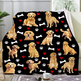 Sletop Dog Blanket Gifts for Women Dogs Lovers Stuff Merch Cute Dogs Blankets and Throws Plush Flannel Bedding Animal Pet Blanket Dog Gifts for Girls Boys Kids Women Adults Room Decor 50"x40"