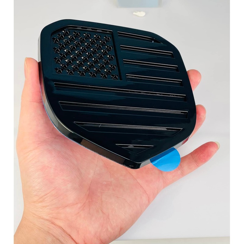 HHLOU Glossy Black American Flag Emblem Fits for RAM Front