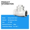 ERGAOBOY 1/2" BSP 304 Stainless Steel Check Valve, Female x