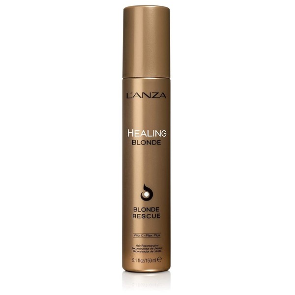 L'ANZA Healing Blonde Rescue, Leave-in Bleach Damage Reconstructor, Renews Strength, Replenishes Moisture, And Protects Hair Colour, With Triple UV and Heat Protection (5.1 Fl Oz)
