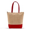 GeetuBerry Stylish Burlap Travel Tote Your Elegantly Handcrafted Beach Companion