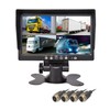 Yasoca 7" TFT LCD Car Rearview Quad Split Monitor,Remote Control,