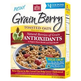 Grain Berry Whole Grain Honey NUT Toasted Oats Cereal, with Antioxidants, 12 Oz Box (5 Pack), By Silver Palate5