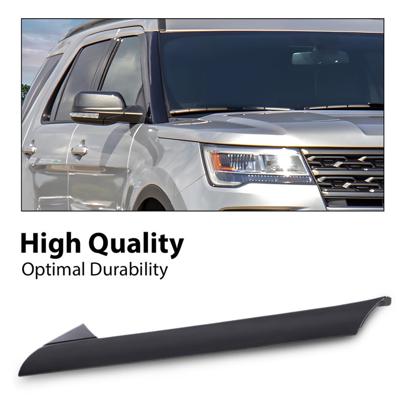 PIT66 Front Windshield Outer Trim Compatible with Ford Explorer 4