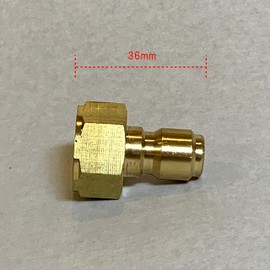 HOTEISON High Pressure Washer 3/8 One-Touch Coupler Compatible with M22 High Pressure Washers With One Touch Installation and Removal of High Pressure Hose (Male-M22 Female Thread)