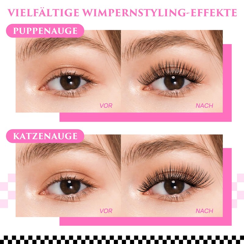 CALAILIS Individual Eyelashes, 168 Pieces, DIY Cluster Eyelashes, D Curl,