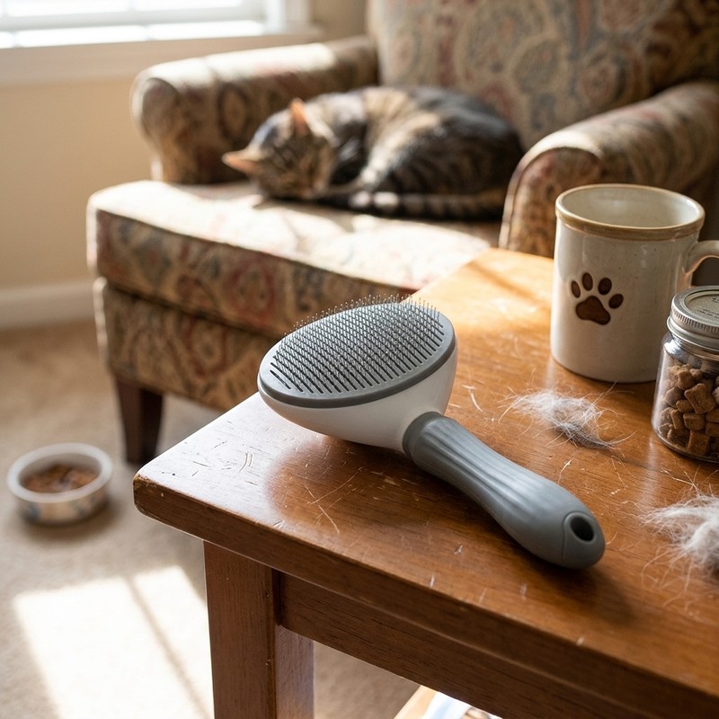 Cepillo para perros y gatos, peine de autolimpieza