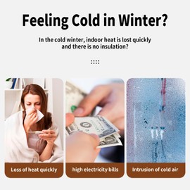 Magnetic Thermal Insulated Door Curtain, Durable Oxford Cloth&Thicken Polyester Fiber Fill Made, Fits Door Size 32" x 80" Soundproof Door Curtain Weatherproof and Windproof. (Grey)