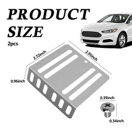 YGDMD 2PCS Car Double DIN Installation Kit with Screws,Car Double DIN Kit Mounting Brackets for Audio Fixing,Professional Automotive Tools Radio Mounting Kits Metal Bracket for Cars Audio