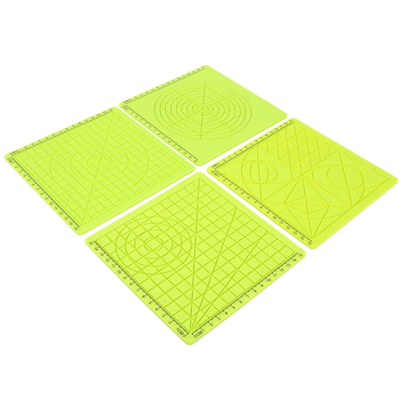 4Pcs 3D Printing Pen Silicone Pad Green Copy Board Soft