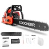 COOCHEER 62CC Gas Powered Chain saws, 20Inch 3.5HP 2-Stroke Gasoline
