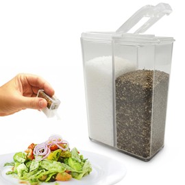 Travel Salt And Pepper Shakers - Stay Fresh - Mini Travel Salt And Pepper Shaker - Portable And Refillable Spice Shaker For Camping, Travel Or Outdoor Cooking (1 piece)