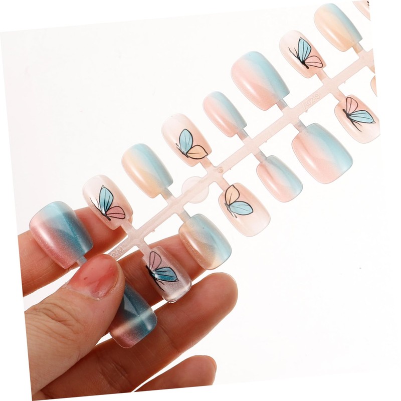 Ipetboom Stylish Butterfly Cat Eye Nails Lamp Nails Kit Full