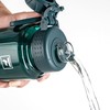 Fanhaw 32 oz Clear Water Bottle with Fast-Flow Spout Lid,