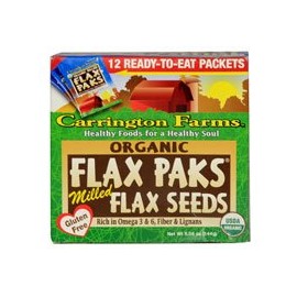 Carrington Farms Flax Paks Organic Milled Flax Seeds - 12 Packets